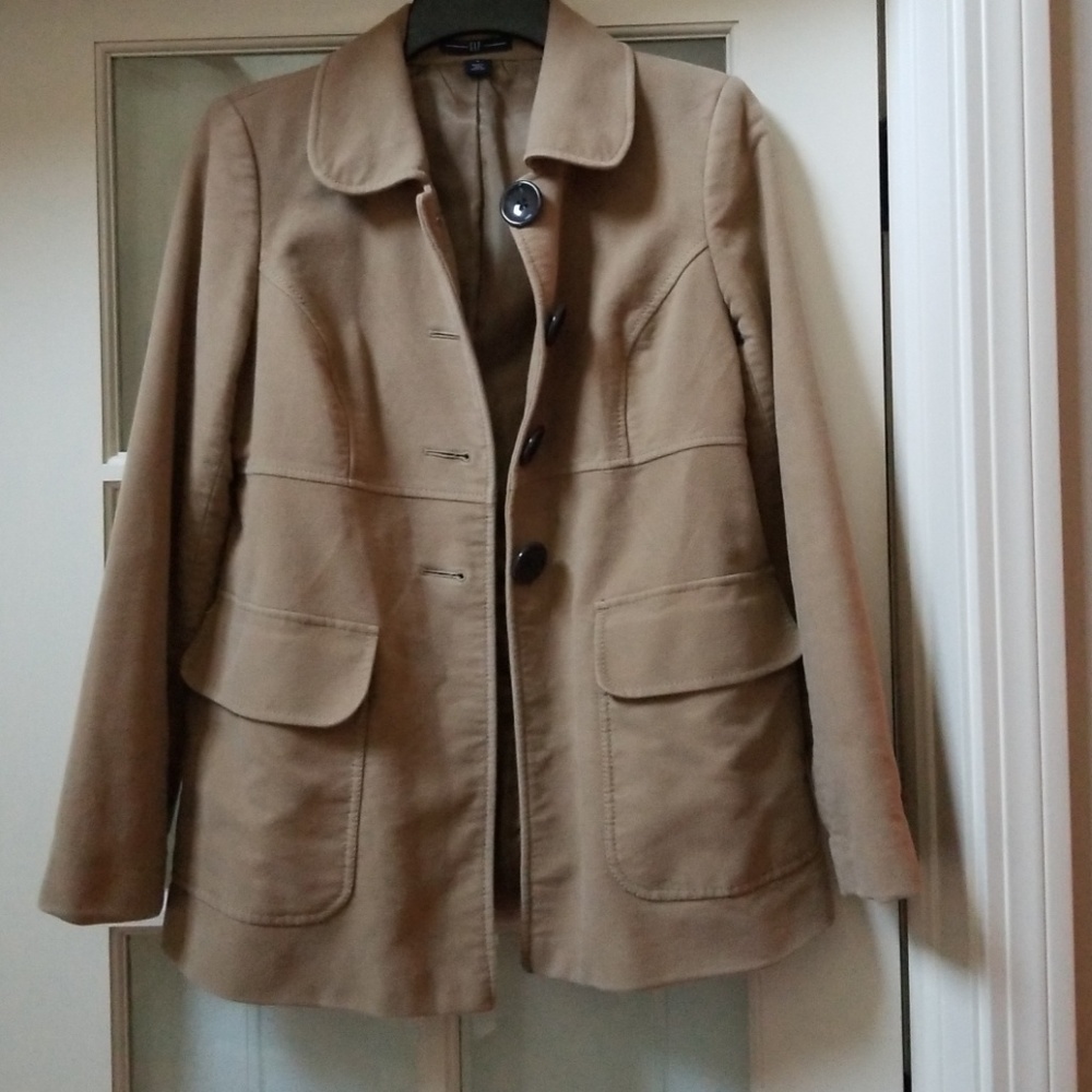 gap beige camel coat s